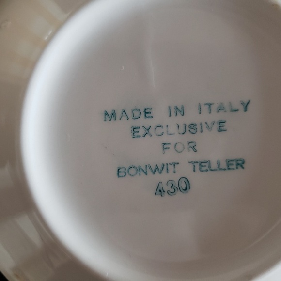 Bonwit Teller Made in Italy Espresso 4 cup saucers - Picture 7 of 8